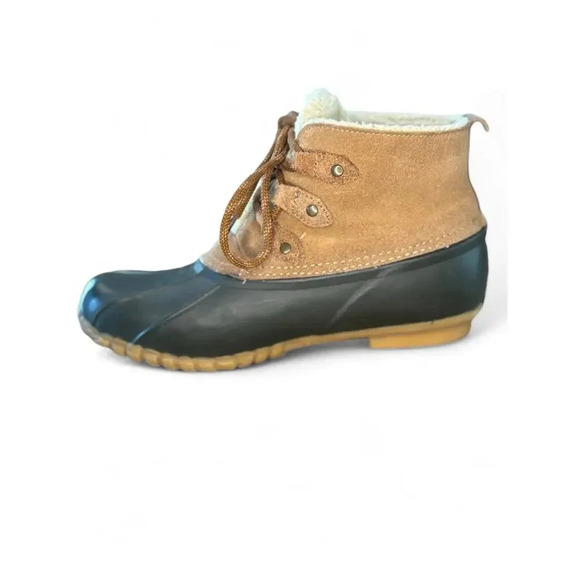 Sporto Quack Women's Duck Boots Ankle Rubber Leather 8M - Picture 7 of 11
